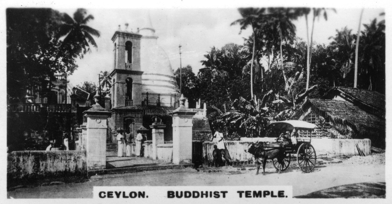 Buddhistický chrám, Cejlon, c1925 od Unbekannt
