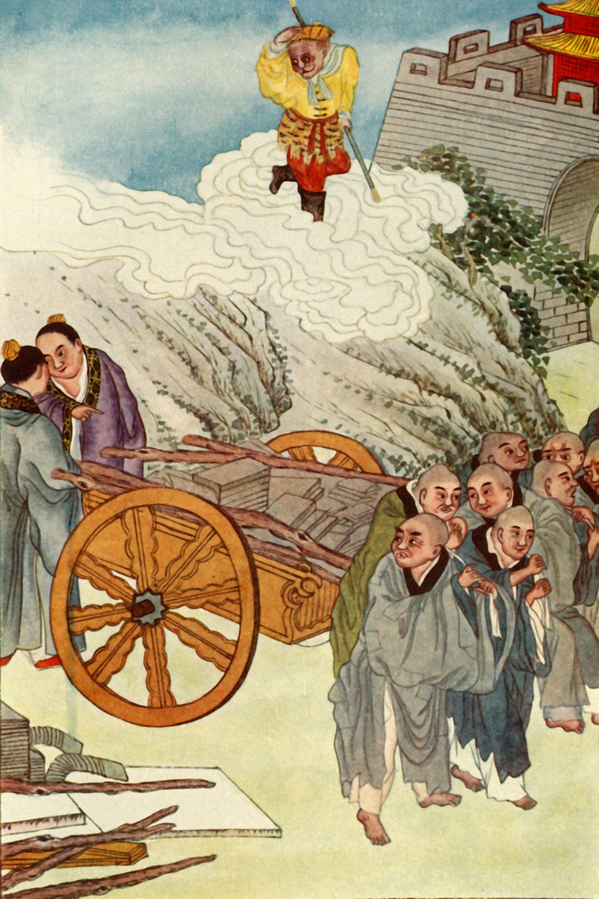 „Buddhisté jako otroci v zemi pomalých vozíků“, 1922. od Unbekannt