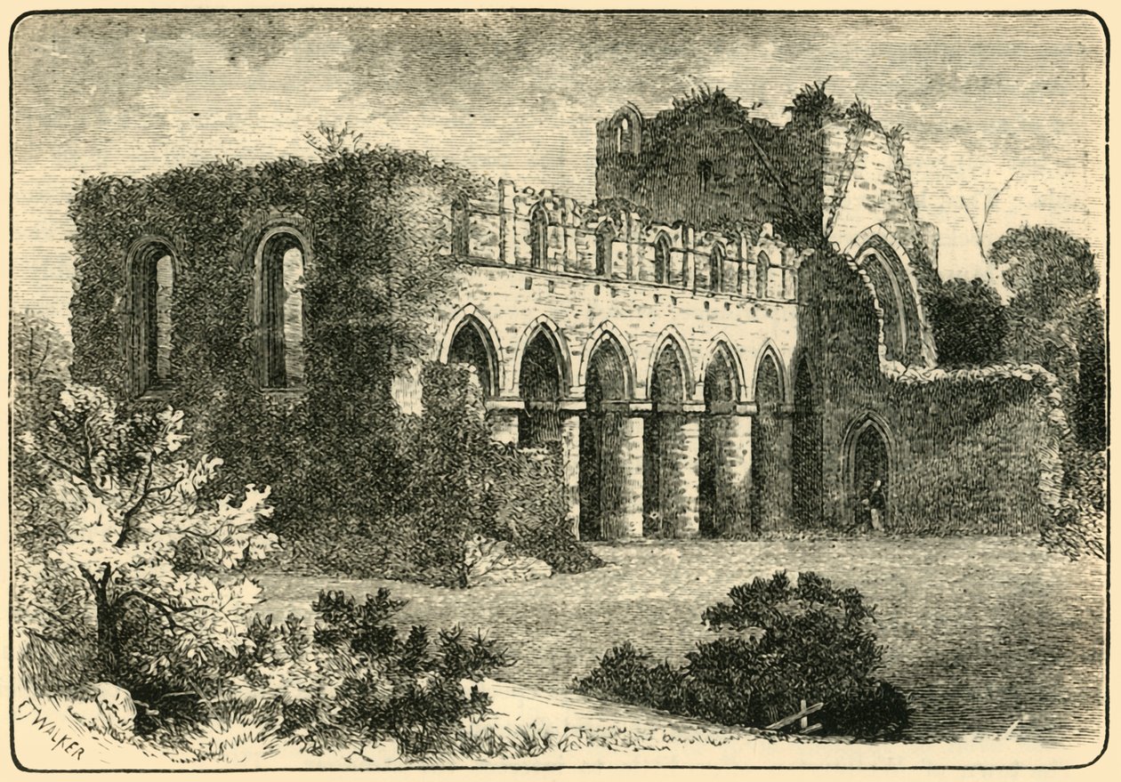 Buildwas Abbey, 1898. od Unbekannt