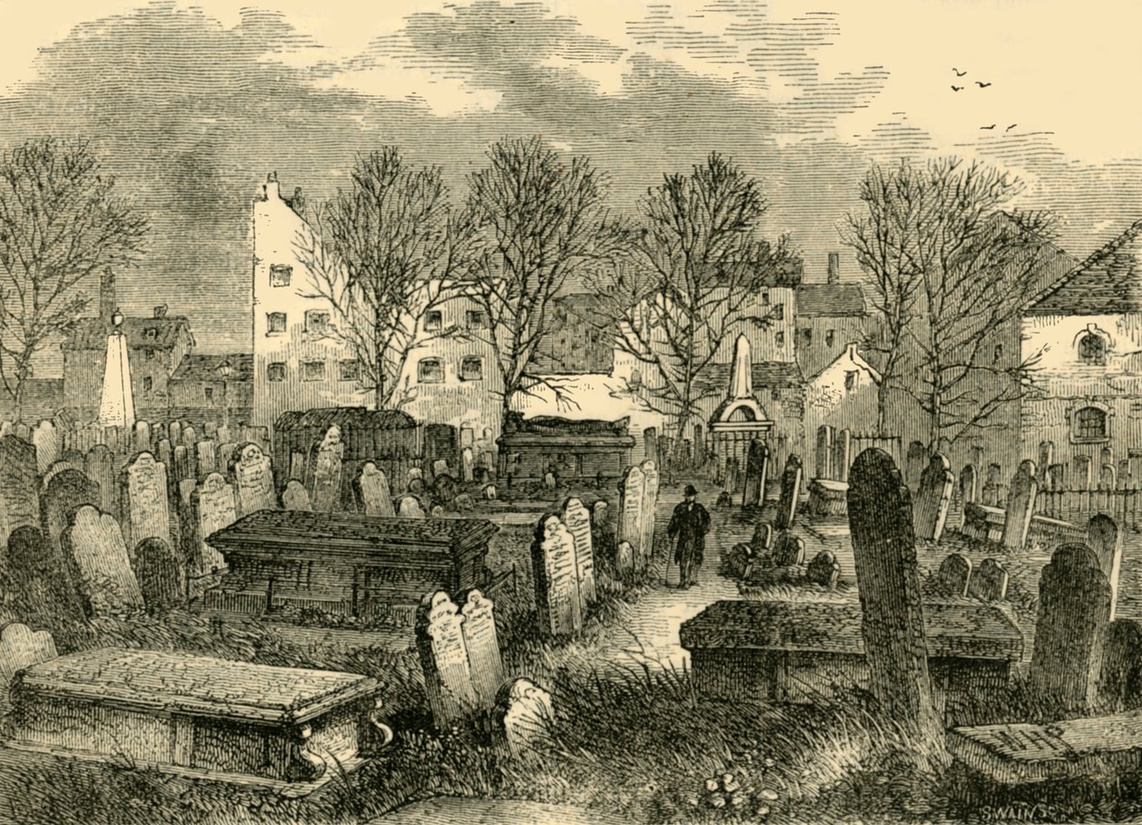 Bunhill Fields Burial-Ground, c1872. od Unbekannt