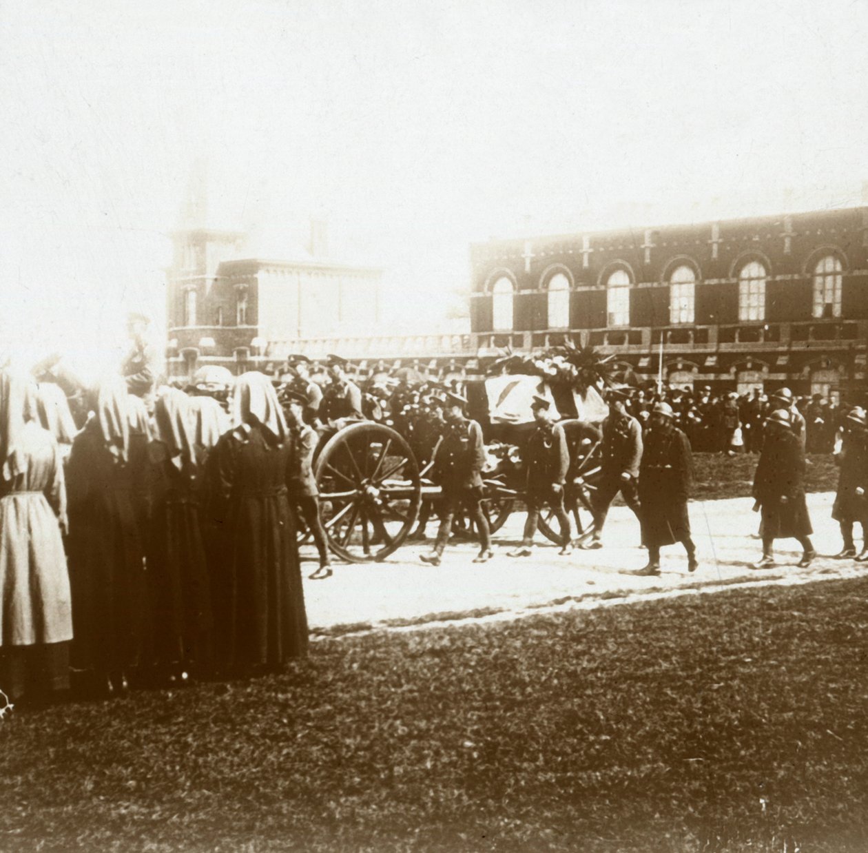 Pohřeb Edith Cavell, Brusel, Belgie, 1915 od Unbekannt