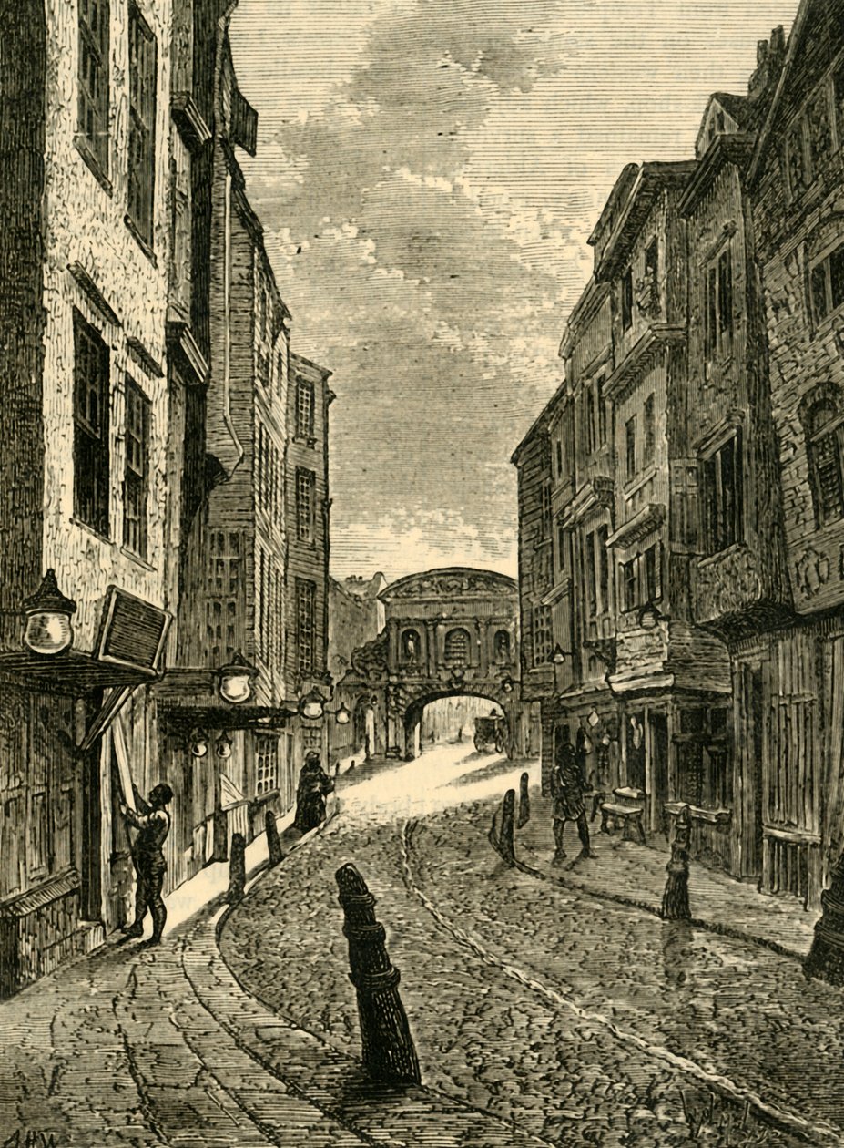 Butchers Row v roce 1800, 1881. od Unbekannt