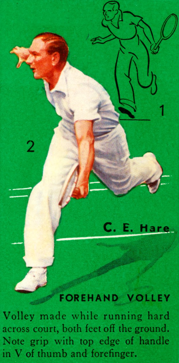 C. E. Hare - Forhendový volej, c1935. od Unbekannt
