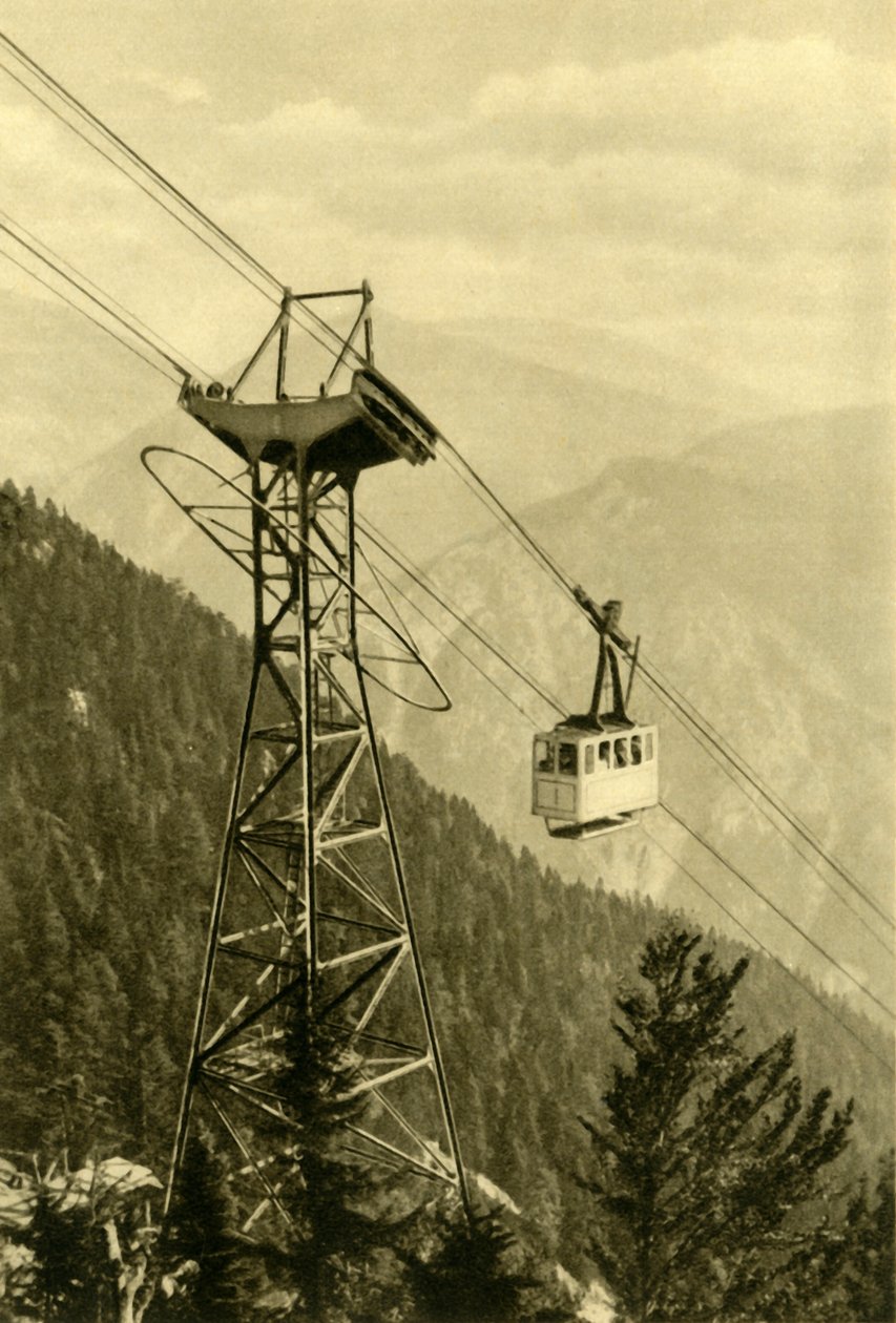 Lanovka, Rax Mountains, Dolní Rakousko, c1935. od Unbekannt