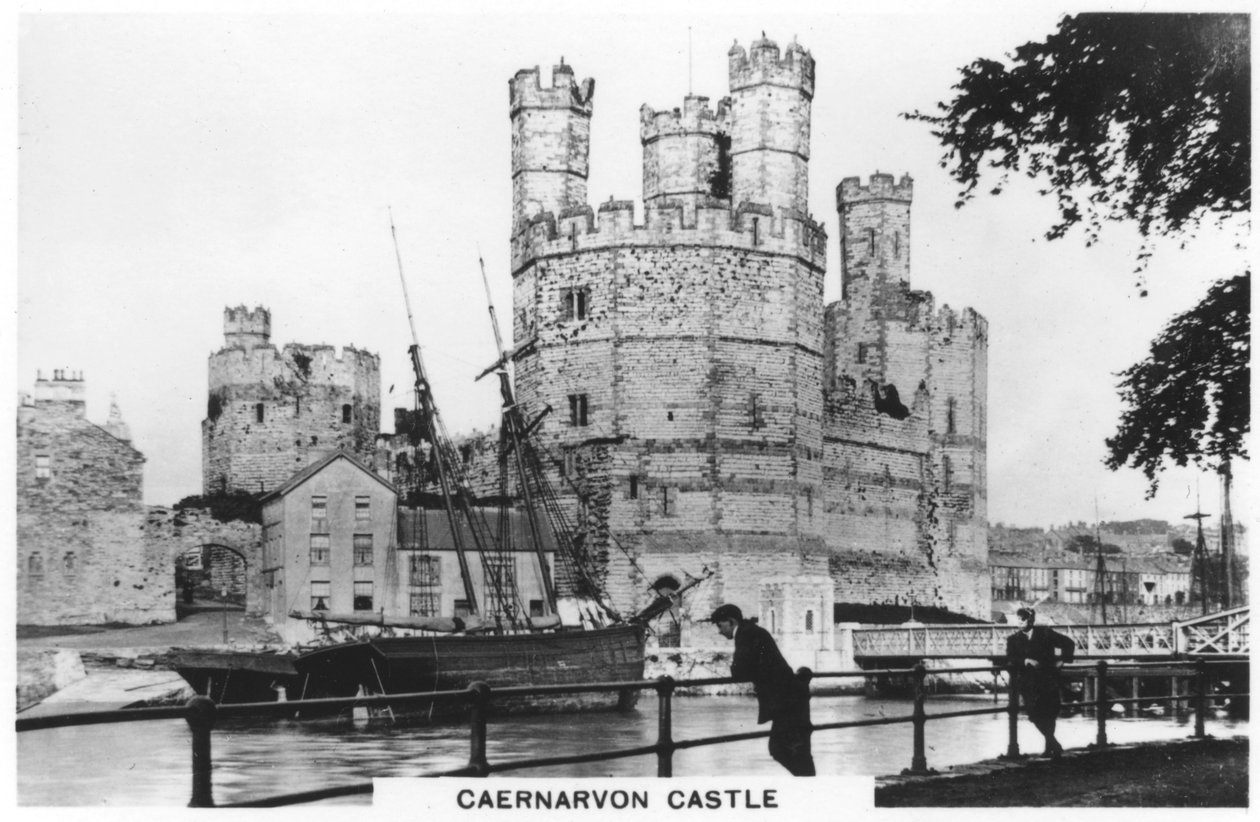 Zámek Caernarvon, Caernarfon v severním Walesu, 1936 od Unbekannt