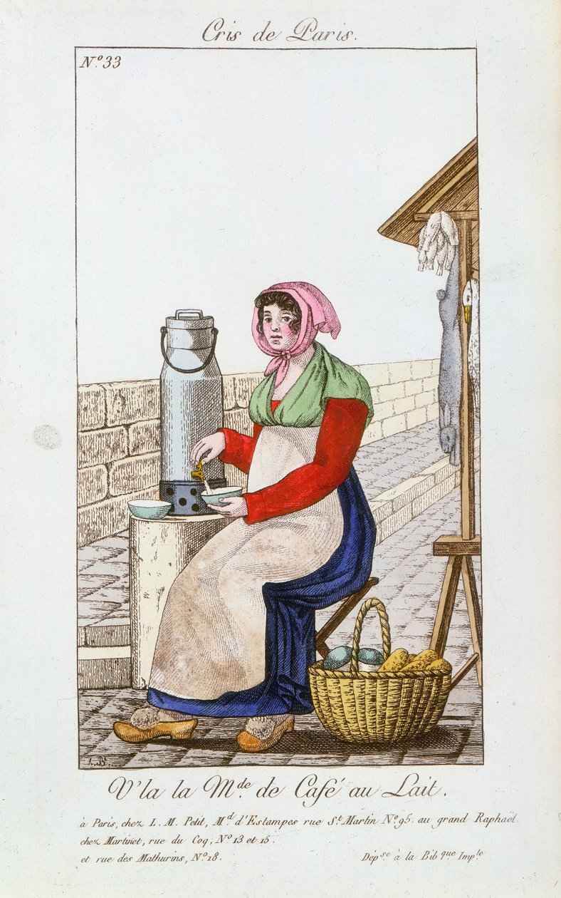 Cafe-au-lait prodejce, 1826 od Unbekannt