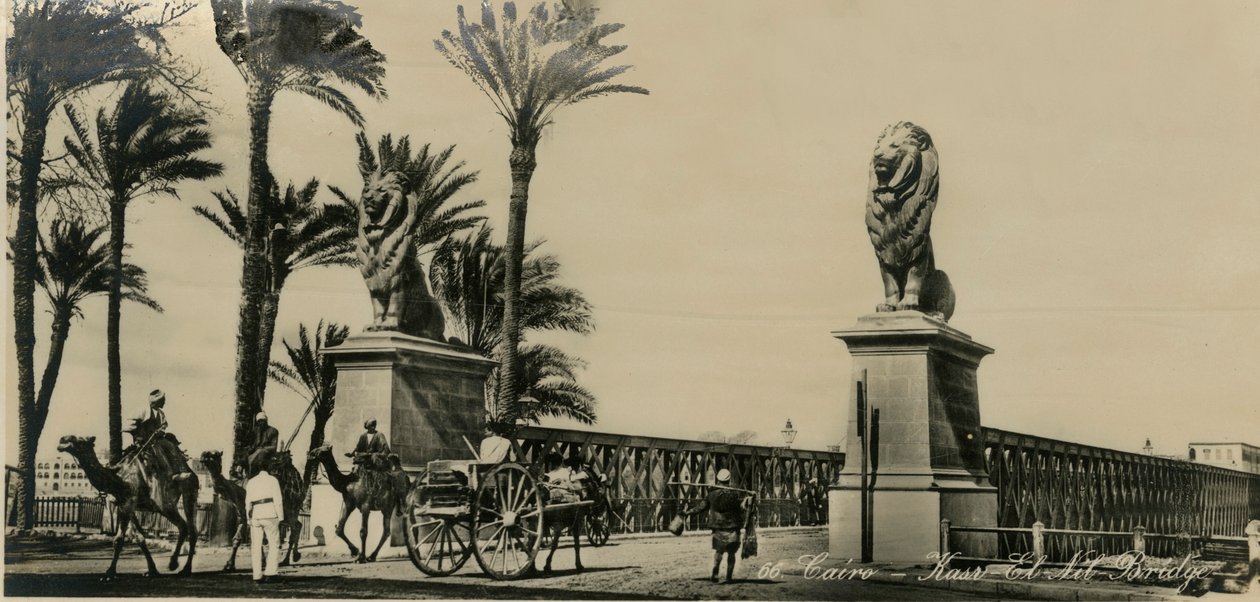 Káhira – most Kasr-El-Nil, c1930-c1939. od Unbekannt