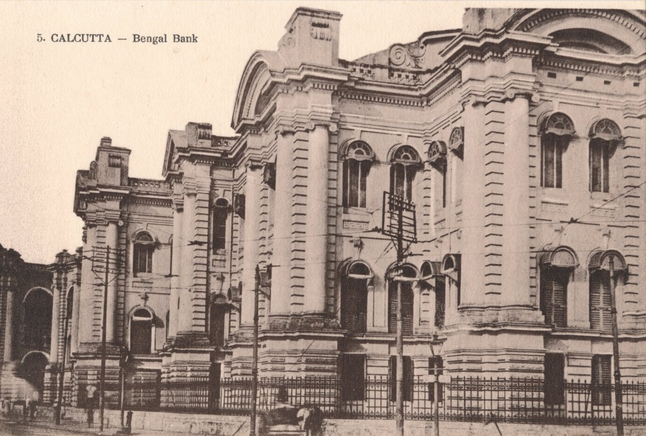 Kalkata - Bengálská banka, c1900 od Unbekannt