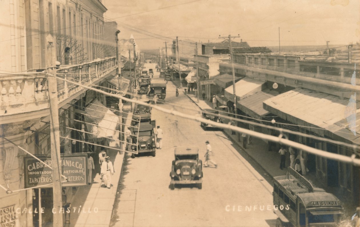 Castillo Street, Cienfuegos, Kuba, c1900 od Unbekannt