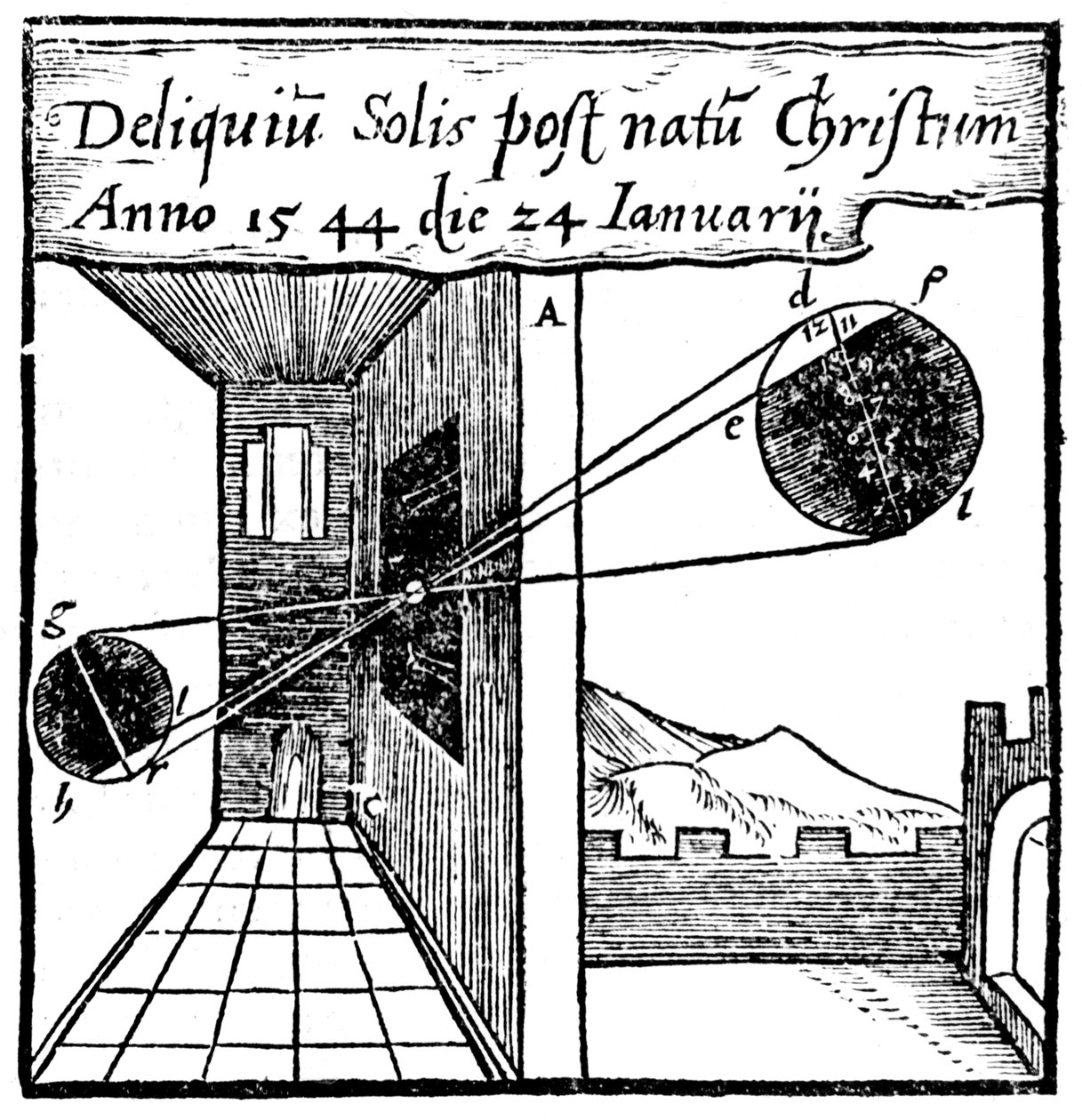 Camera obscura, 1561 od Unbekannt