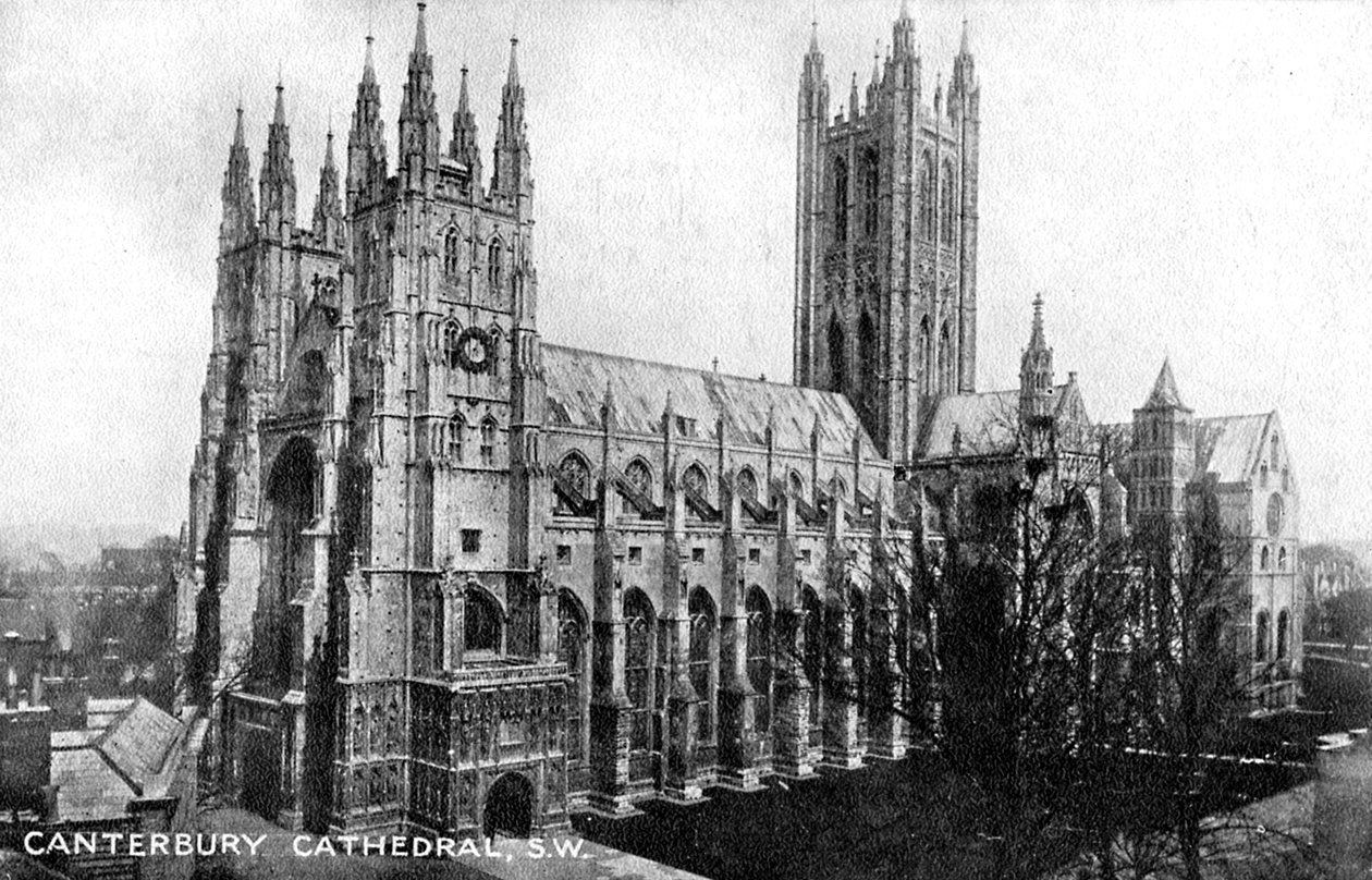 Canterburská katedrála, Canterbury, Kent, počátek 20. století od Unbekannt