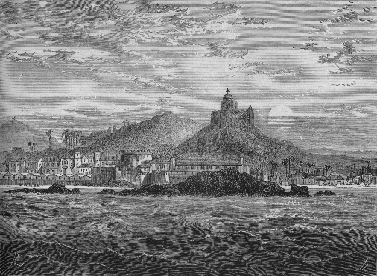 Hrad Cape Coast, c1880 od Unbekannt