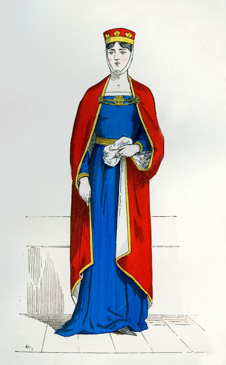 Kapetovská šlechtična, c1180-1190 1882-1884 od Unbekannt