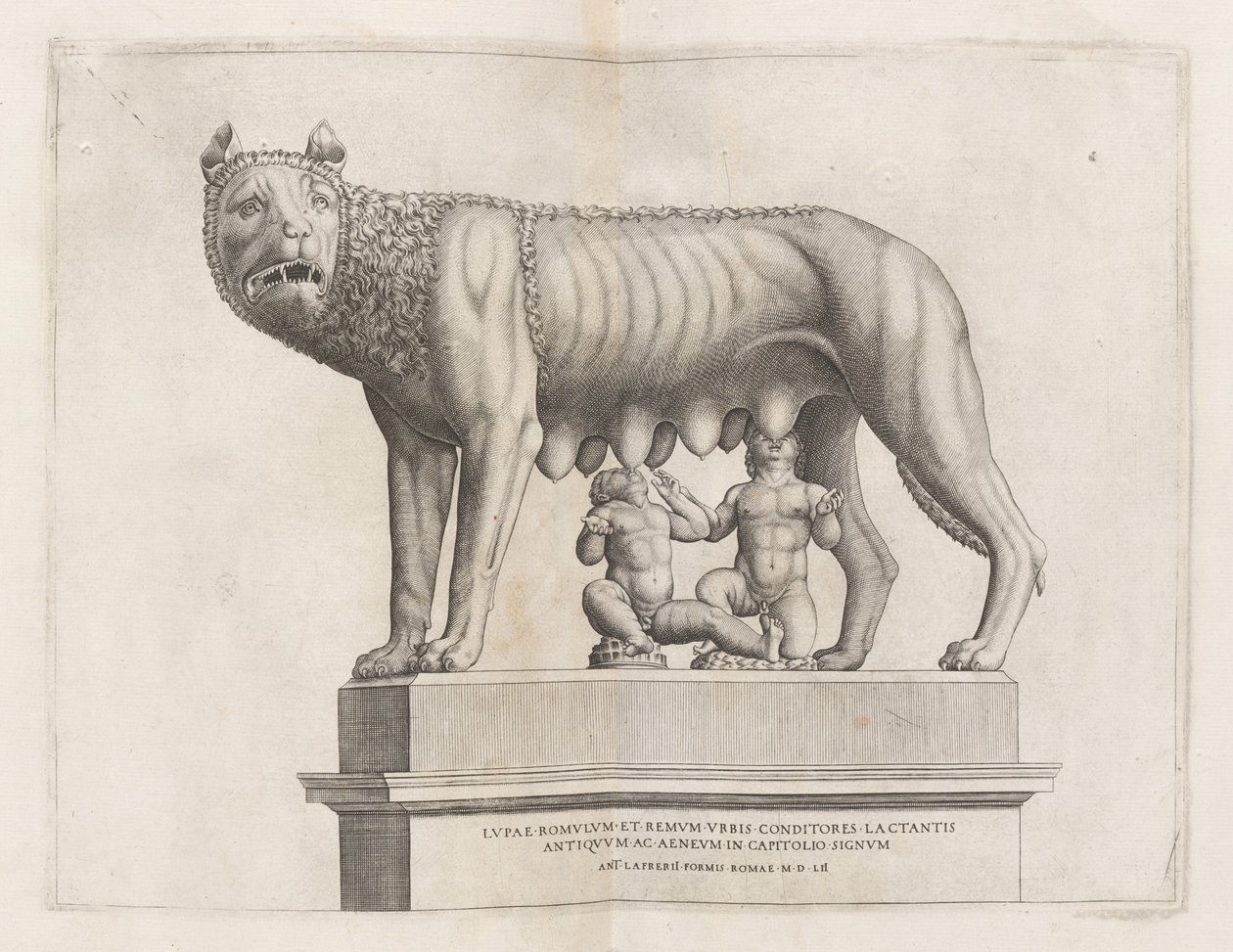 Capitoline Wolf s Romulem a Remem, 1552. od Unbekannt