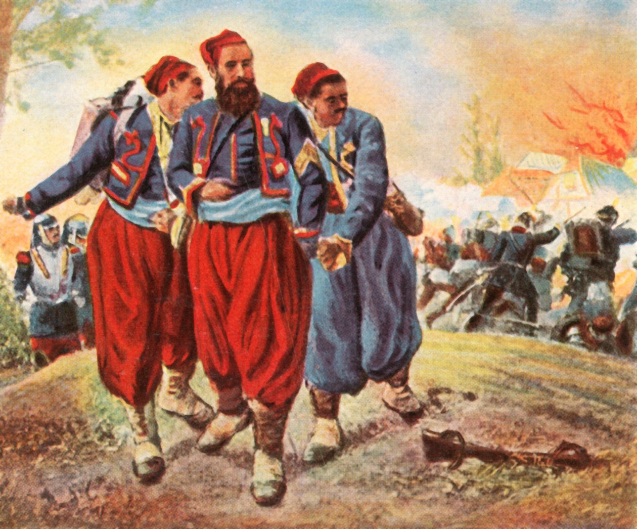 Zajatí Turci ve Wörthu, 6. srpna 1870, 1936. od Unbekannt