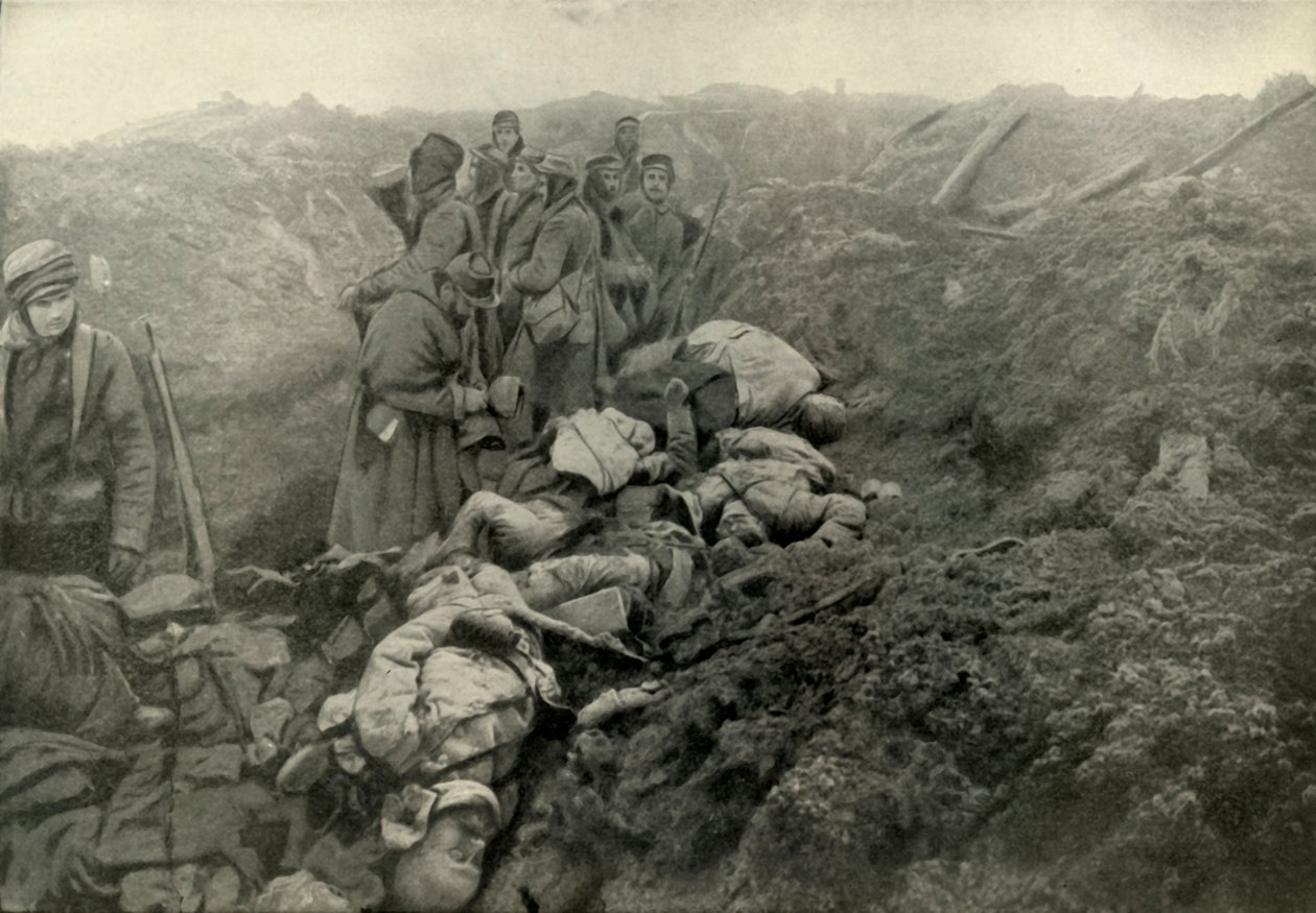 Dobyté německé zákopy v Les Eparges, 1919. od Unbekannt