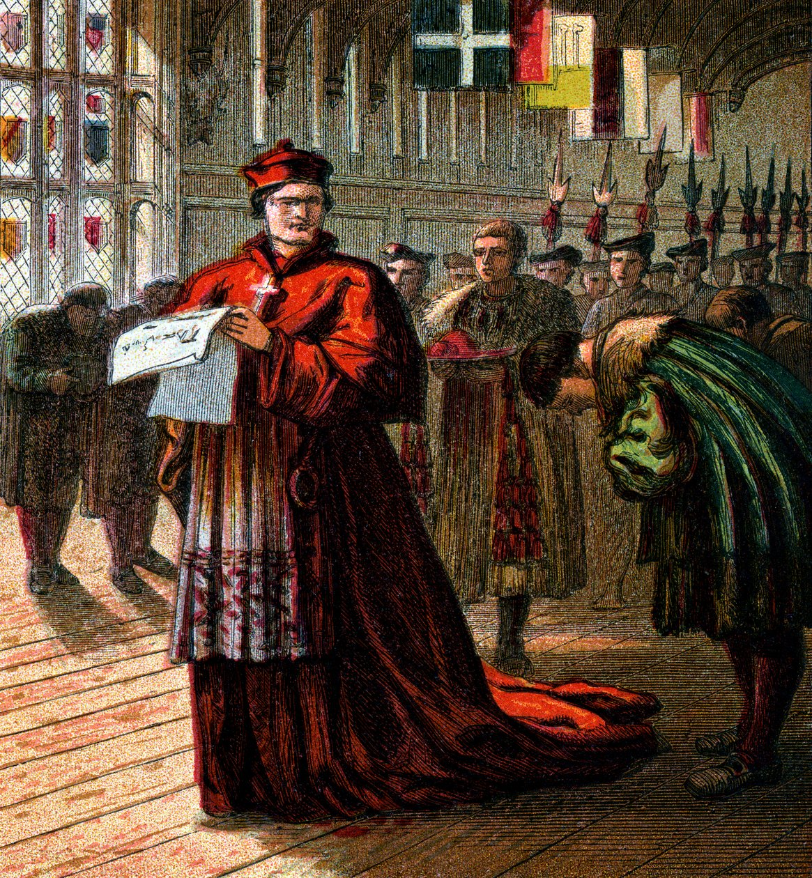Kardinál Wolsey, c1850 od Unbekannt