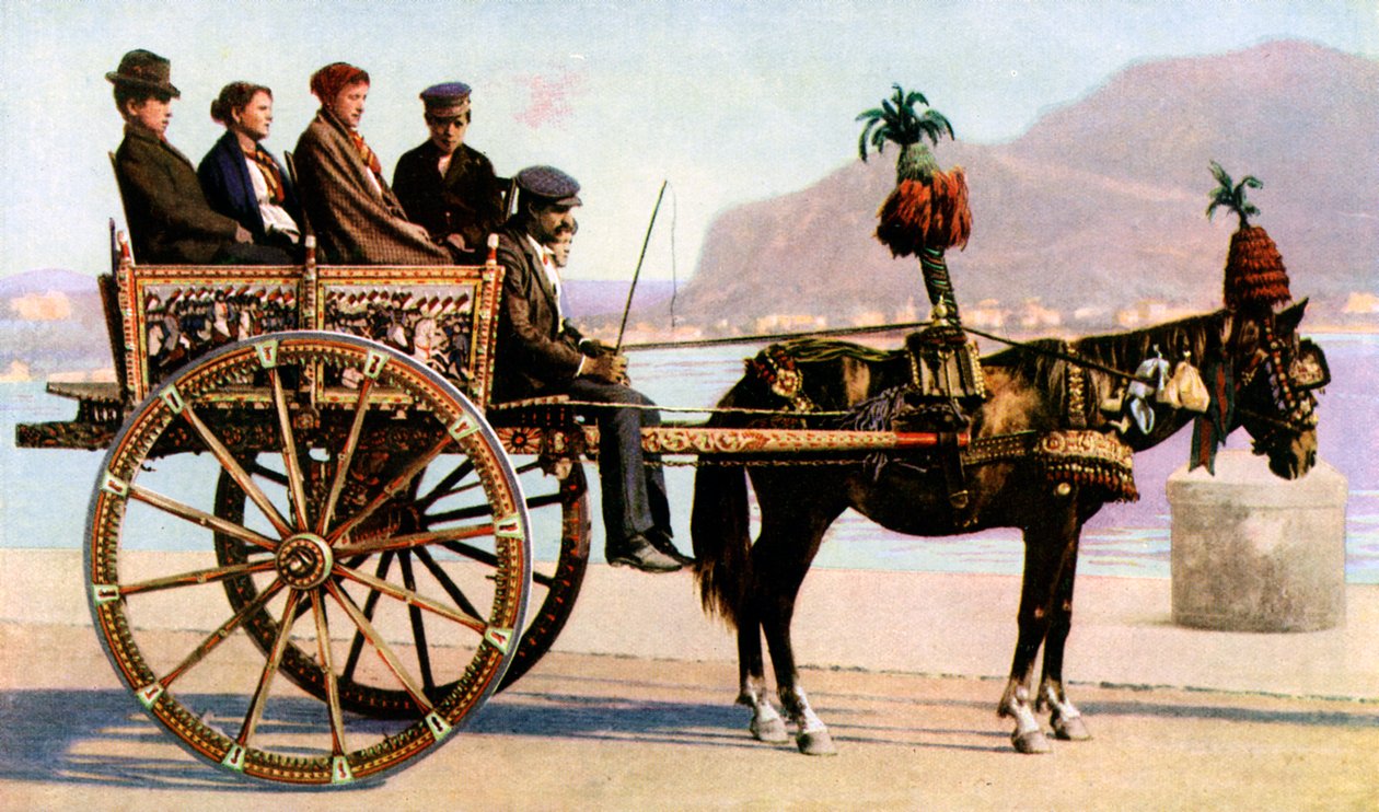 Cart, Palermo, Sicílie, c1923 od Unbekannt
