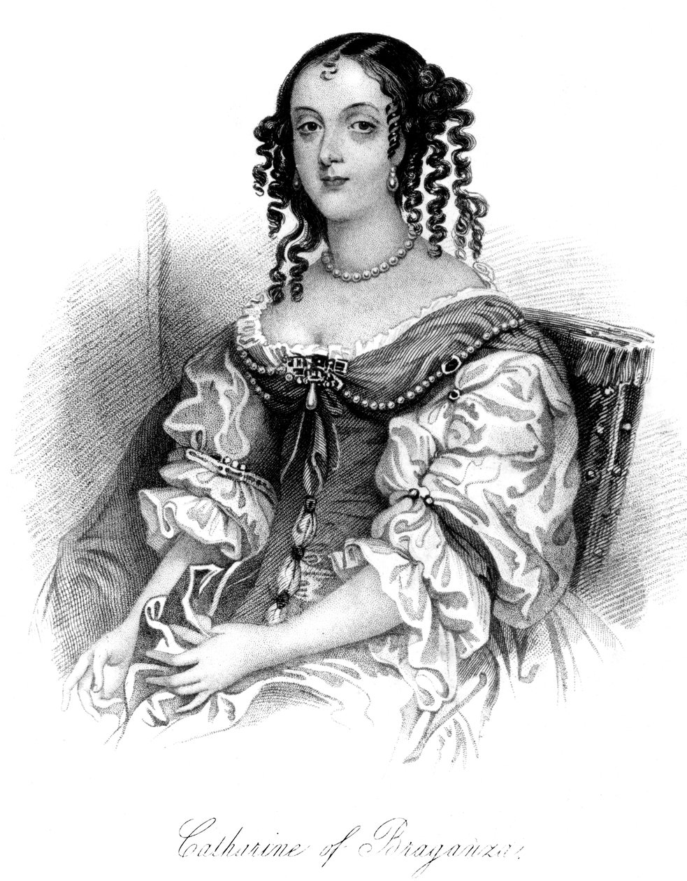 Kateřina z Braganzy 1638-1705 od Unbekannt