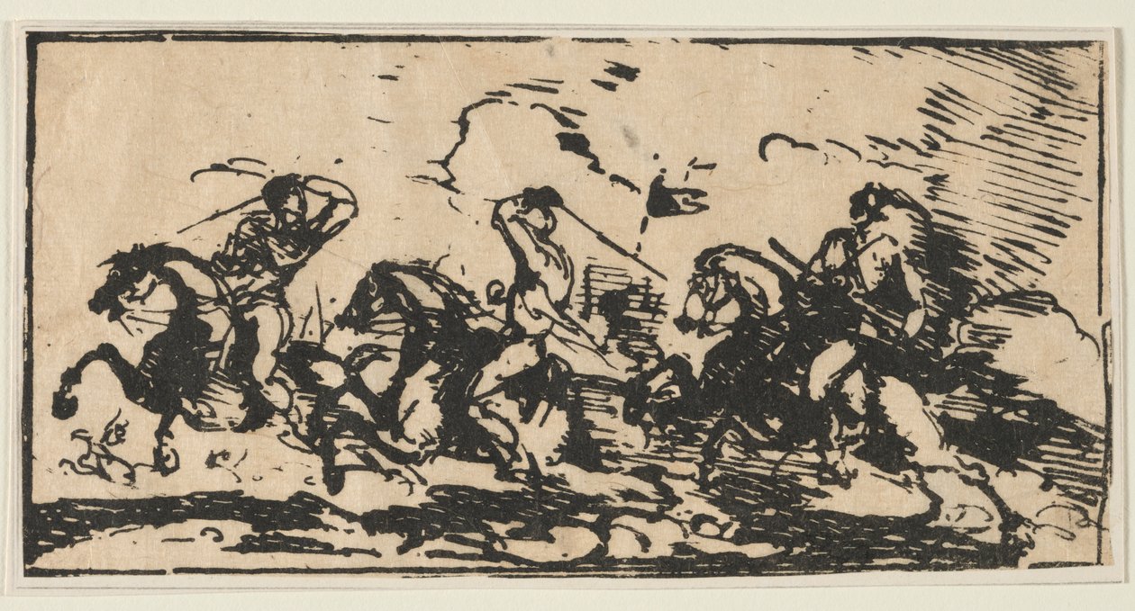 Kavalerie bitva, c. 1803. od Unbekannt
