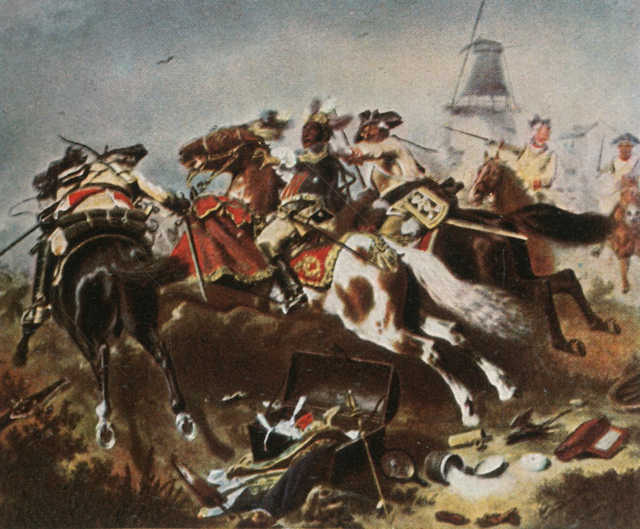 Jezdecké střetnutí v Rossbachu, 5. listopadu 1757, 1936. od Unbekannt