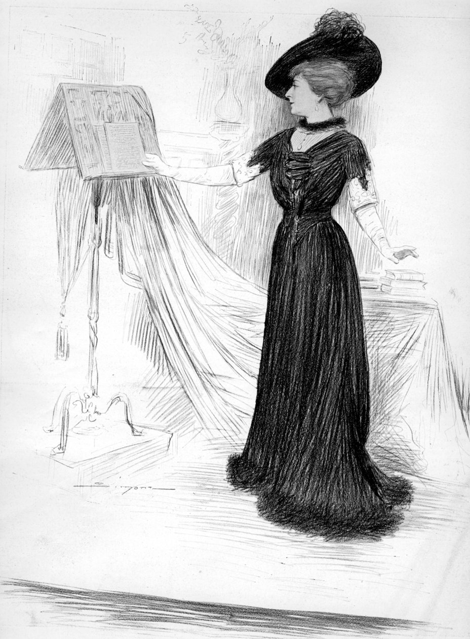 Cecile Sorel , francouzská herečka, 1909 od Unbekannt