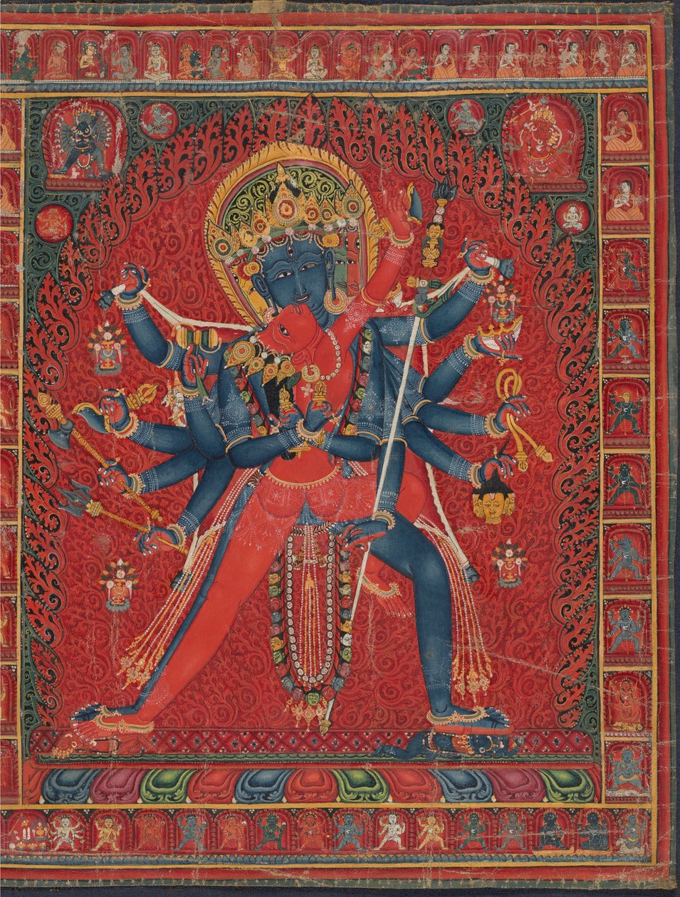 Chakrasamvara a Consort Vadžravarahi, 1450-1500. od Unbekannt