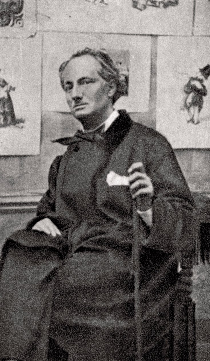 Charles Baudelaire , francouzský básník a umělecký kritik, 1857 od Unbekannt