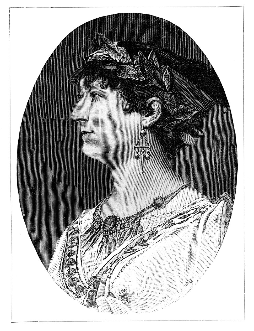 Charlotte Wolter, rakouská herečka 19. století, 1900 od Unbekannt