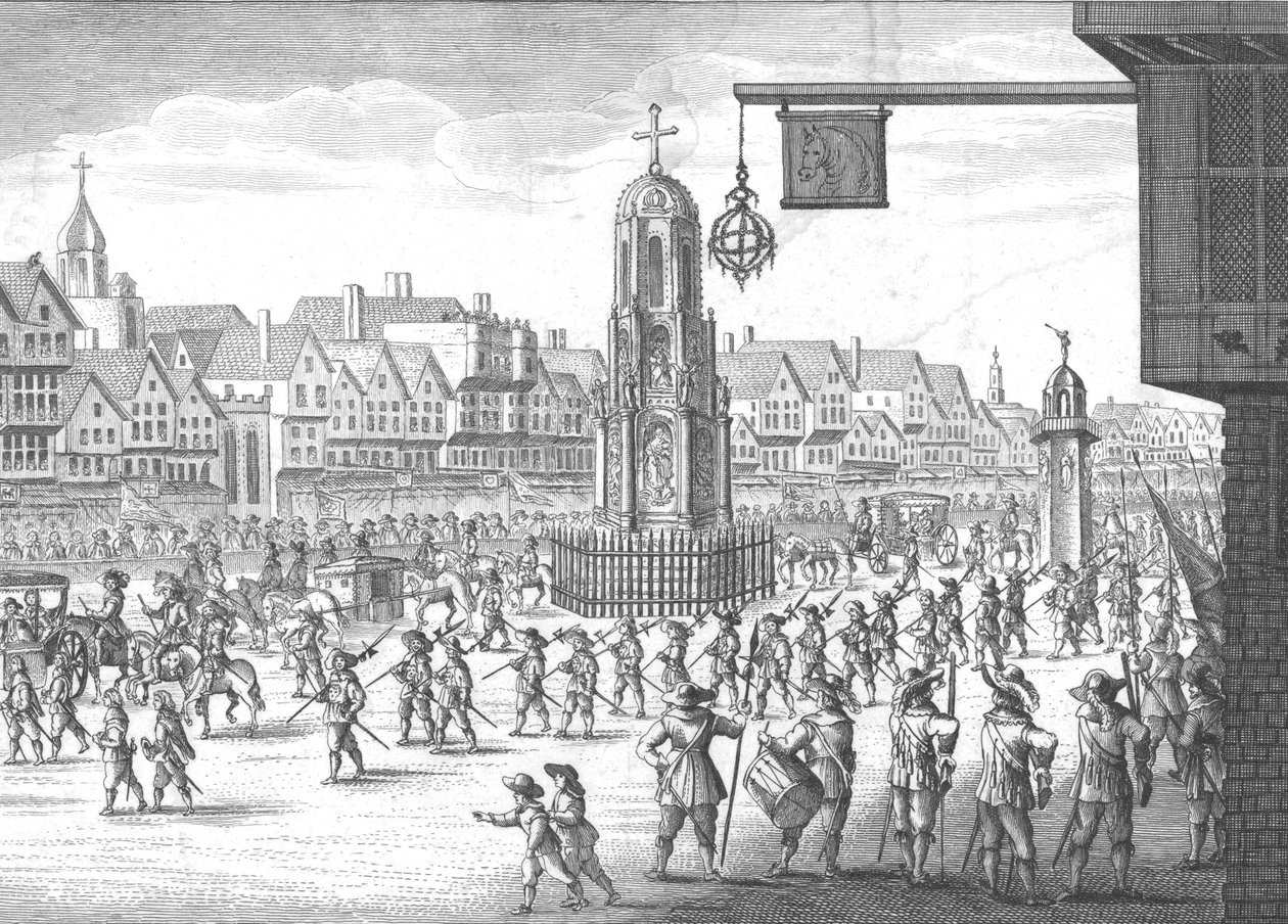 Cheapside, Cross and Conduit, 1638, 1809. od Unbekannt