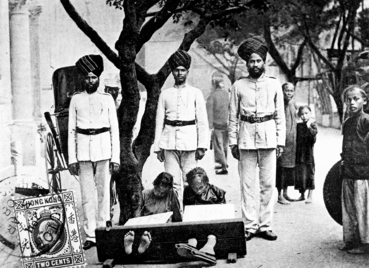 Děti v zásobách, Hong Kong, 1908 od Unbekannt