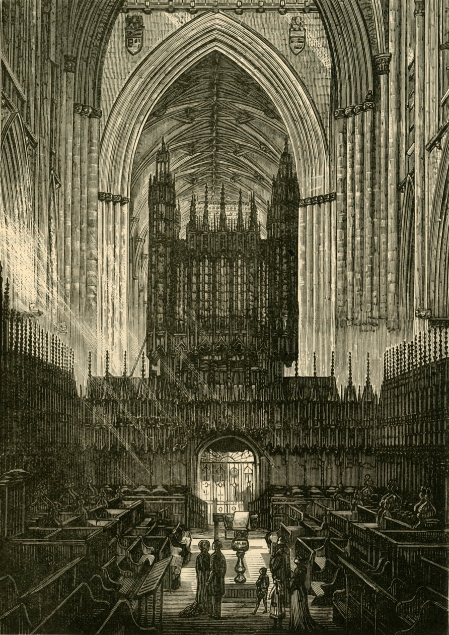 Choir of York Minster, 1898. od Unbekannt