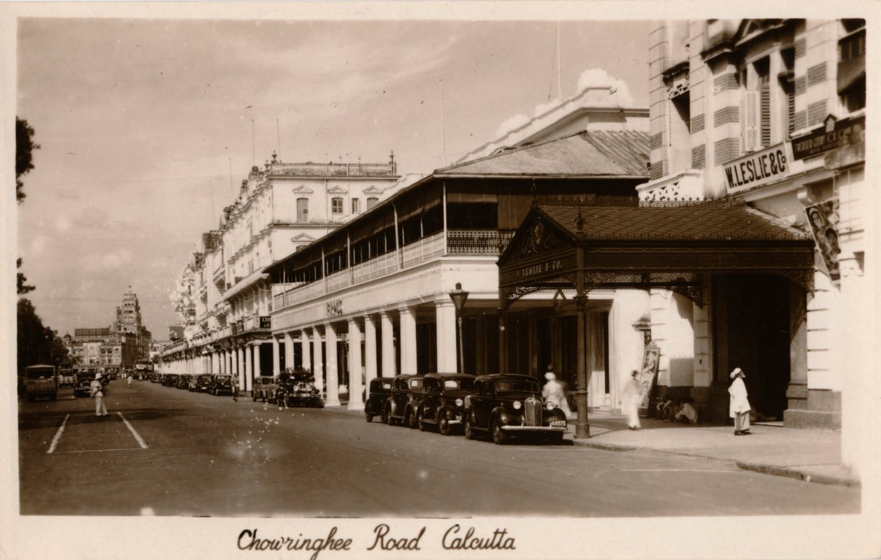 Chowringhee Road, Kalkata, c1940 od Unbekannt