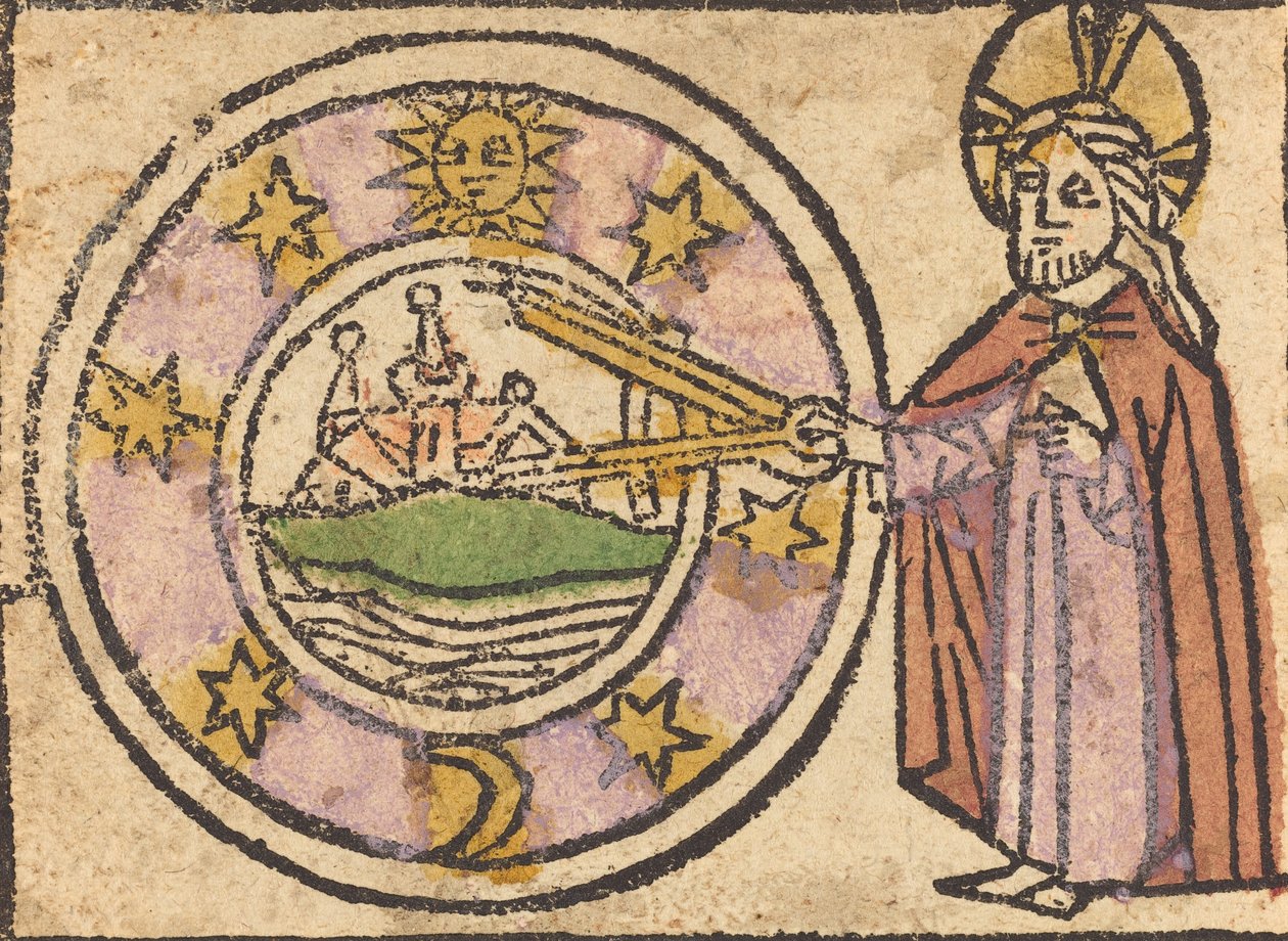 Kristus měří zeměkouli, 14601470. od Unbekannt