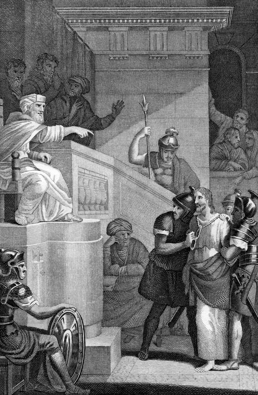 Kristus před Kaifášem, 1814 od Unbekannt
