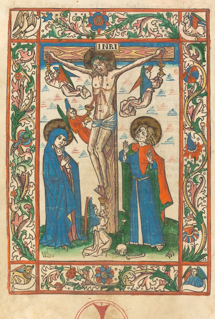 Kristus na kříži s anděly, 1483. od Unbekannt
