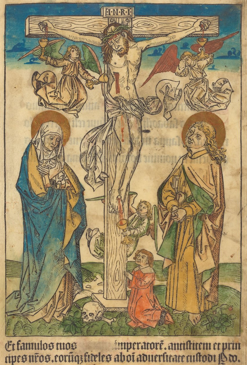 Kristus na kříži s anděly, c. 1490. od Unbekannt