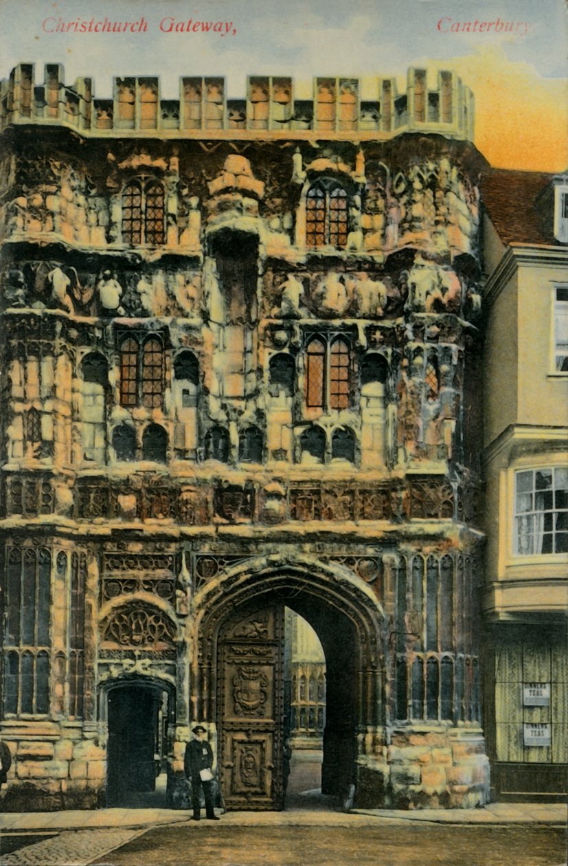 Christchurch Gateway, Canterbury, konec 19.-začátek 20. století. od Unbekannt
