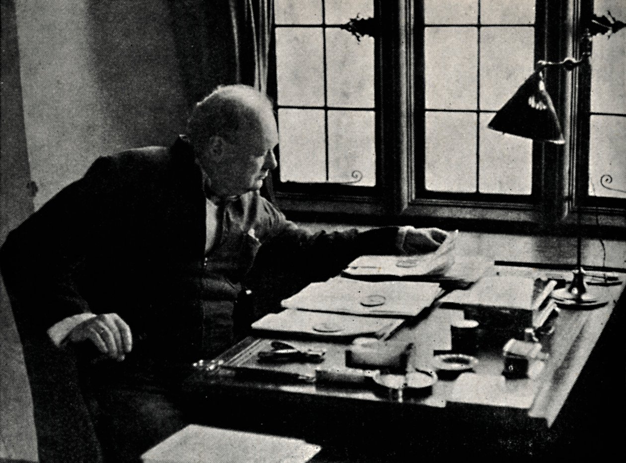Churchill v práci, 40. léta, 1945. od Unbekannt