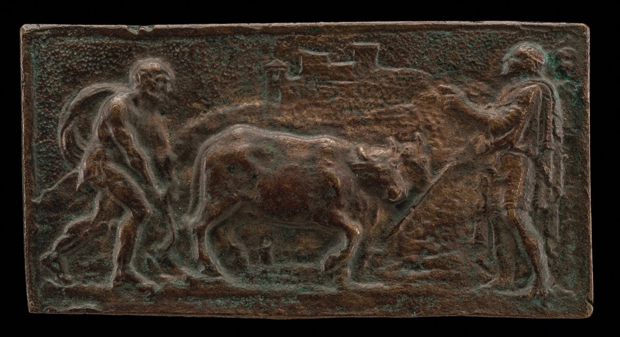 Cincinnatus u pluhu, konec 16. století. od Unbekannt