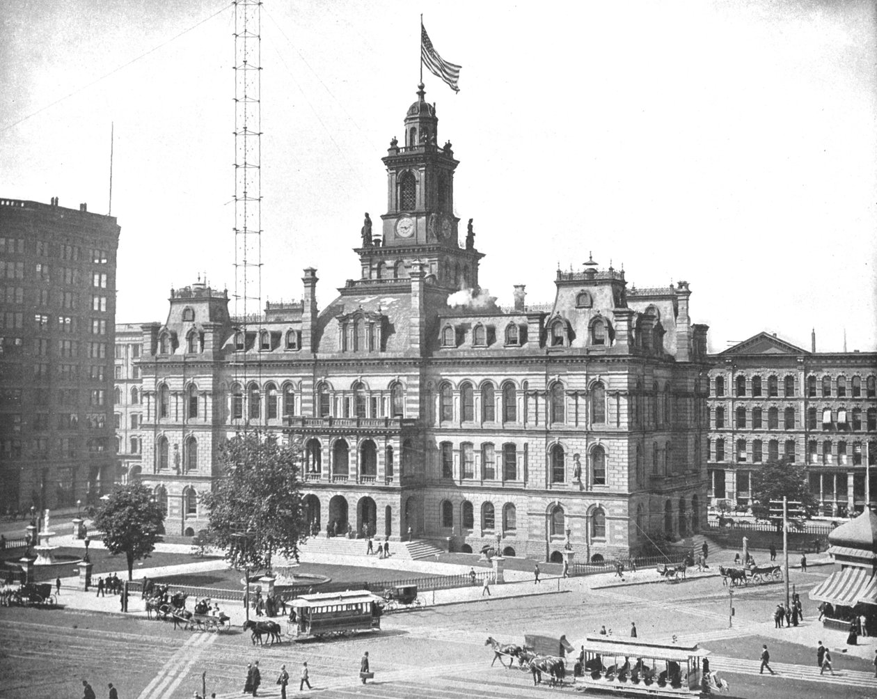 Radnice, Detroit, Michigan, USA, c1900. od Unbekannt