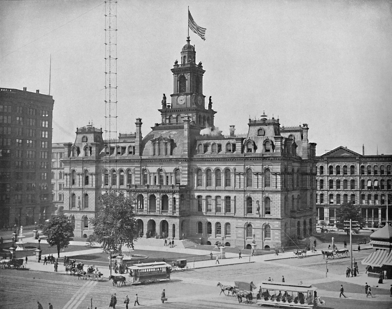Radnice, Detroit, Michigan, c1897. od Unbekannt