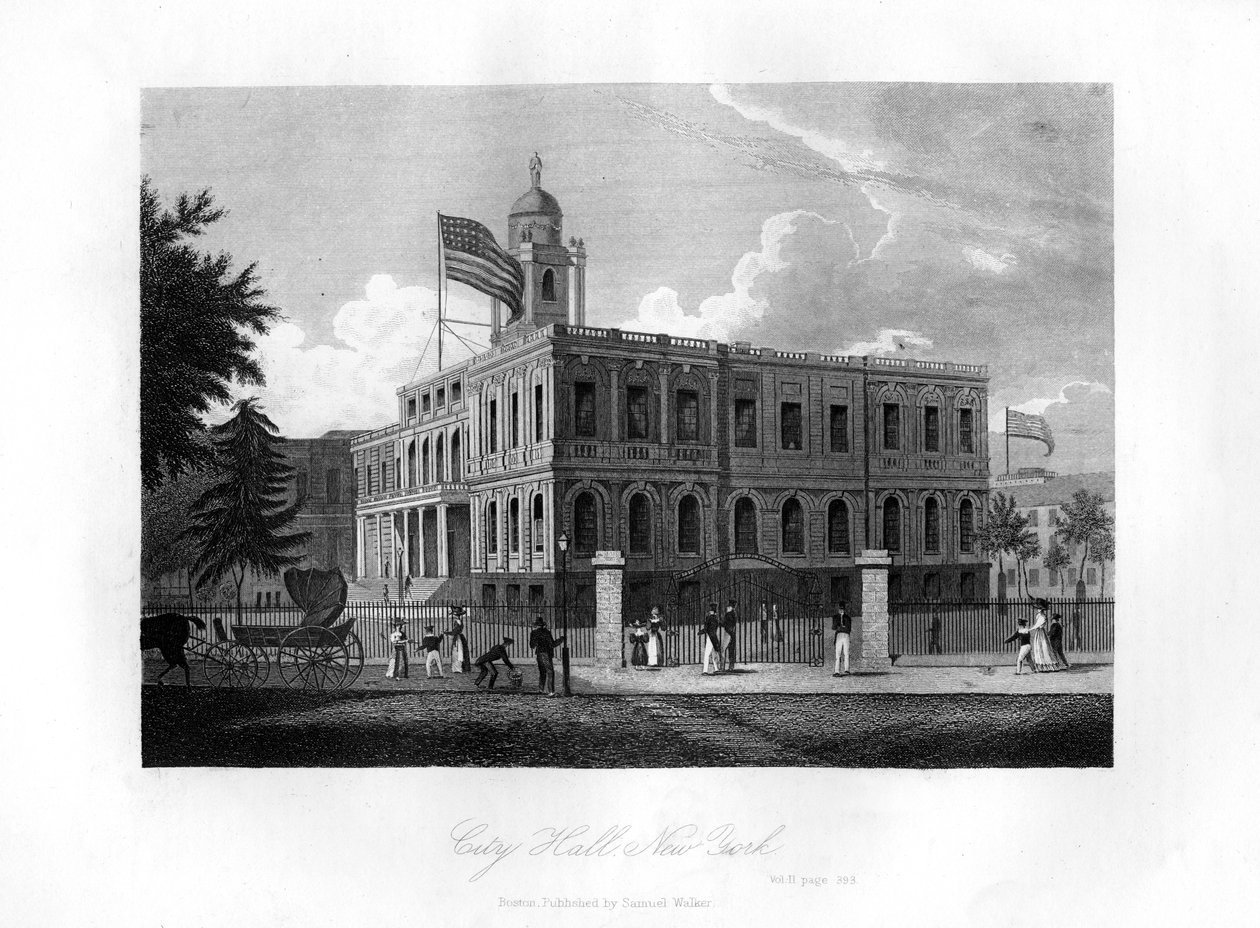 Radnice, New York, 1855 od Unbekannt