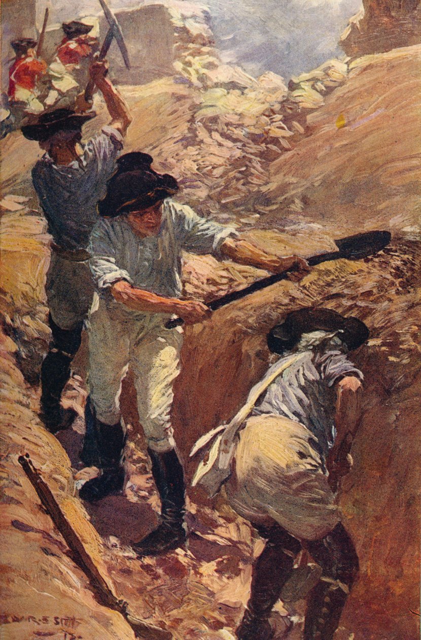 Clive in the Trenches at Arcot, 1751 c1912 od Unbekannt
