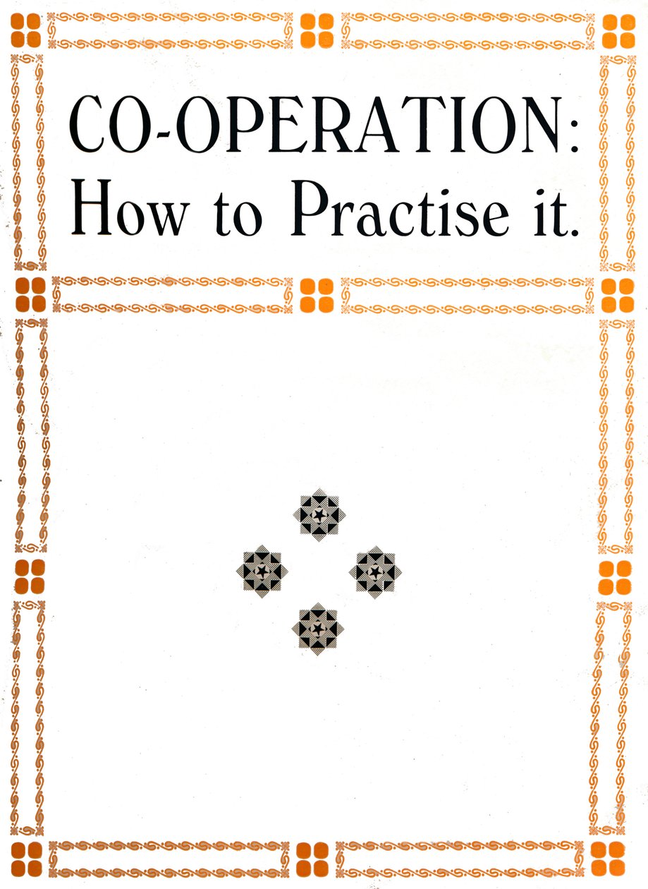 Co-Operation: How to Practice It, 1919 od Unbekannt