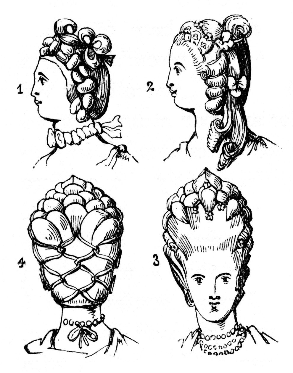 Účesy, konec 18. století, 1910 od Unbekannt