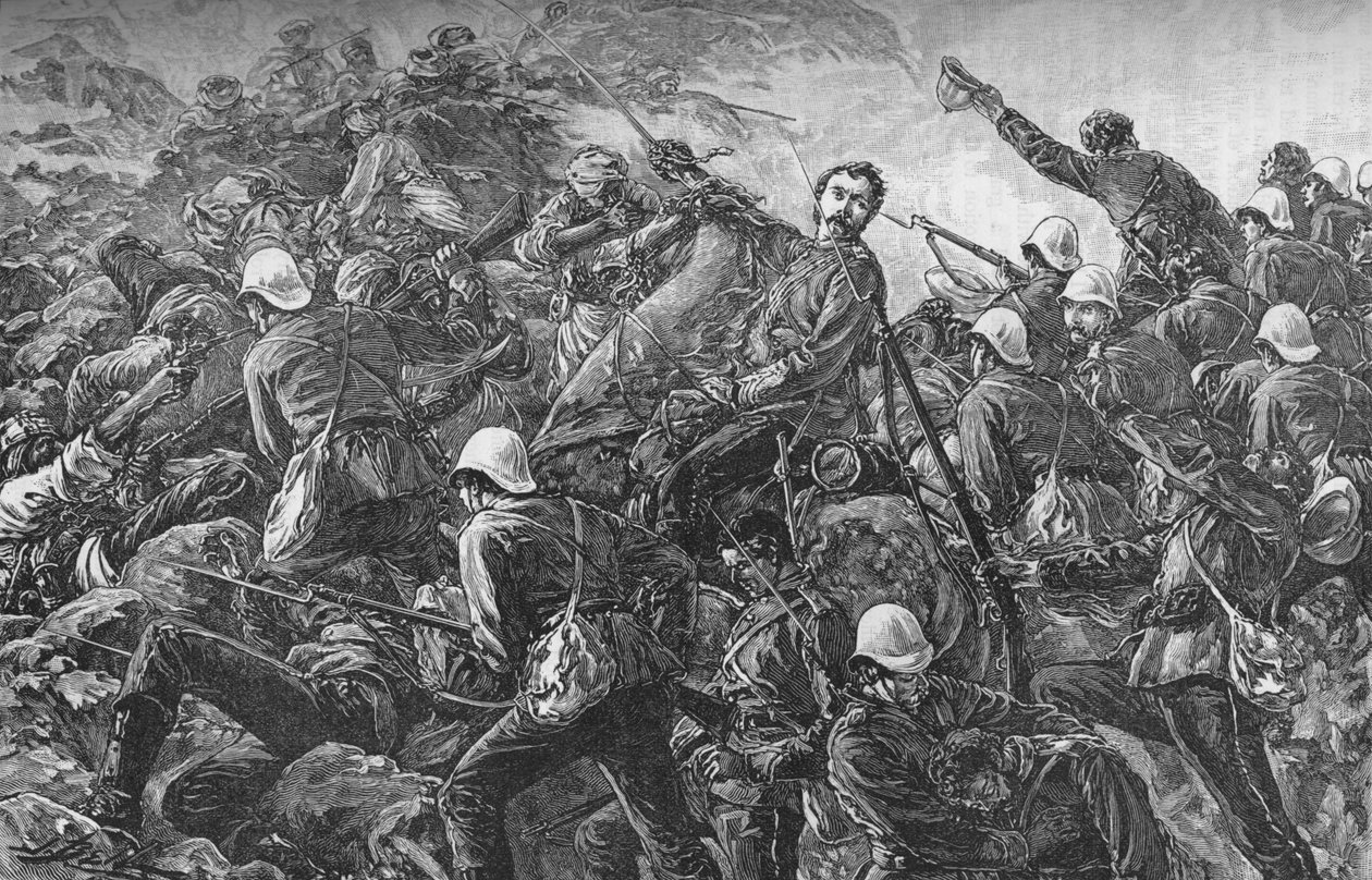 Plukovník Galbraith v bitvě u Maiwand, c1880 od Unbekannt