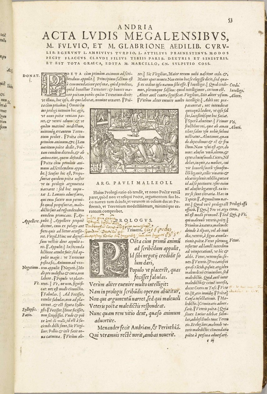 Komedie Terence od Jean de Roigny, 1552. od Unbekannt