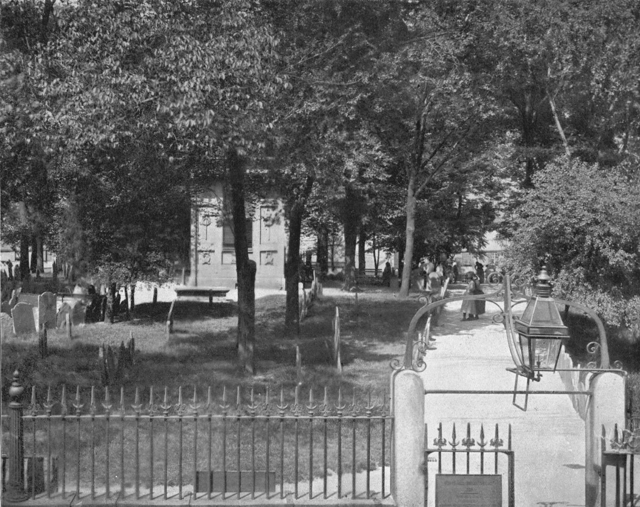 hřbitov Copps Hill, Boston, USA, c1900. od Unbekannt