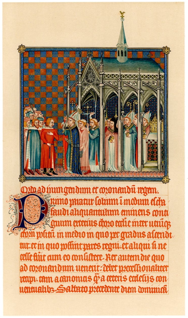 Korunovace Karla V., c1365 od Unbekannt